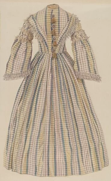 Dress, c. 1940. Creator: Frank M Keane