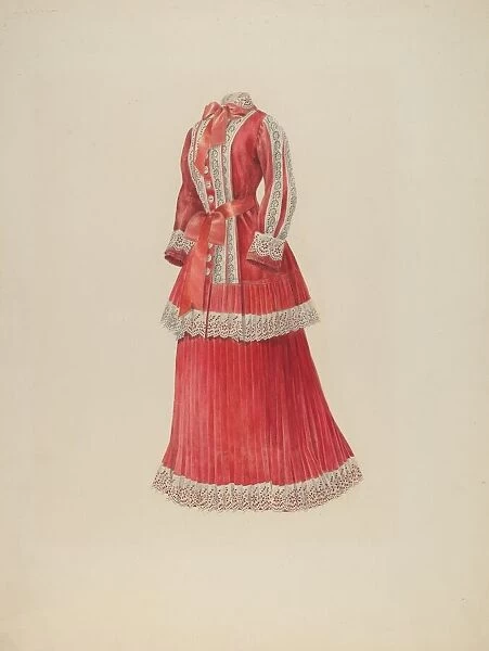 Dress, c. 1940. Creator: Henry De Wolfe