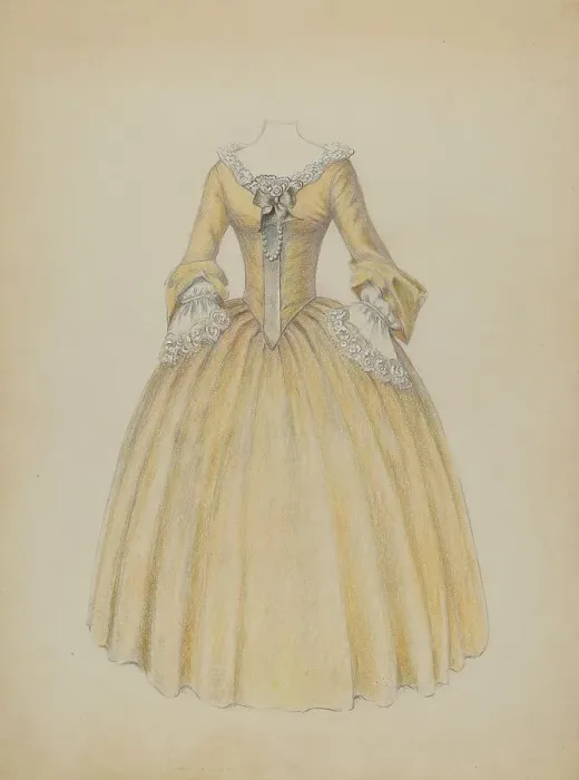Framed Print : Dress, c. 1940. Creator: Jessie M. Benge Framed Print : Dress, c. 1940. Creator: Jessie M. Benge