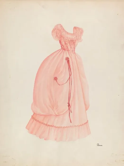 Framed Print : Dress, c. 1940. Creator: Josephine C. Romano Framed Print : Dress, c. 1940. Creator: Josephine C. Romano