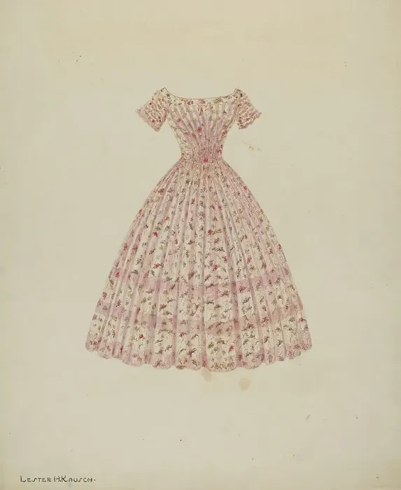 Framed Print : Dress, c. 1940. Creator: Lester Kausch Framed Print : Dress, c. 1940. Creator: Lester Kausch