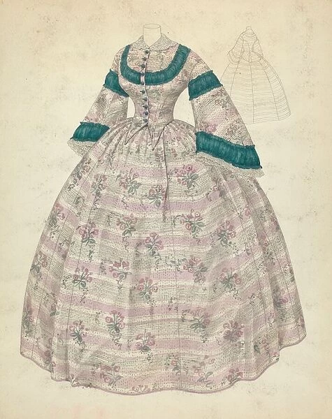 Dress, c. 1940. Creator: Melita Hofmann
