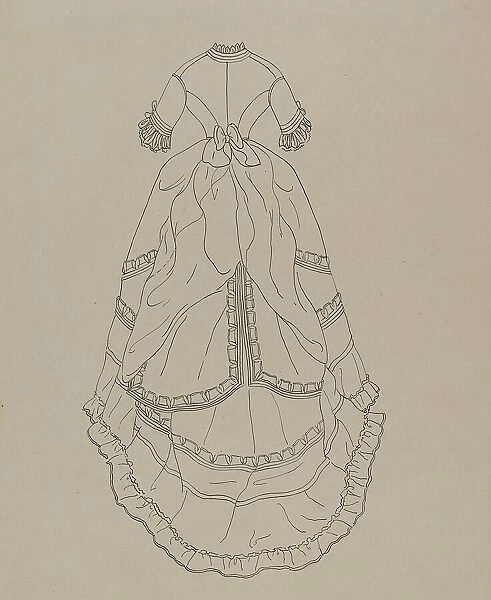 Dress, c. 1940. Creator: Nancy Crimi