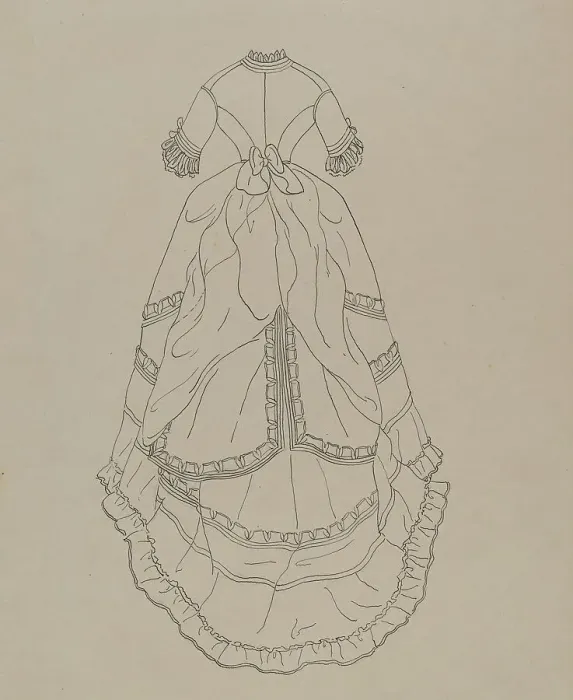 Framed Print : Dress, c. 1940. Creator: Nancy Crimi Framed Print : Dress, c. 1940. Creator: Nancy Crimi