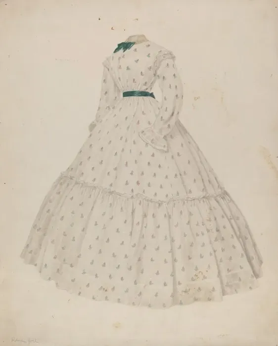 Framed Print : Dress, c. 1940. Creator: Roberta Spicer Framed Print : Dress, c. 1940. Creator: Roberta Spicer