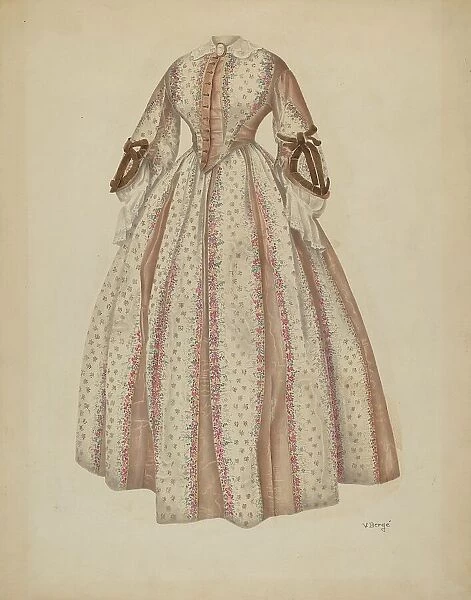 Dress, c. 1940. Creator: Virginia Berge