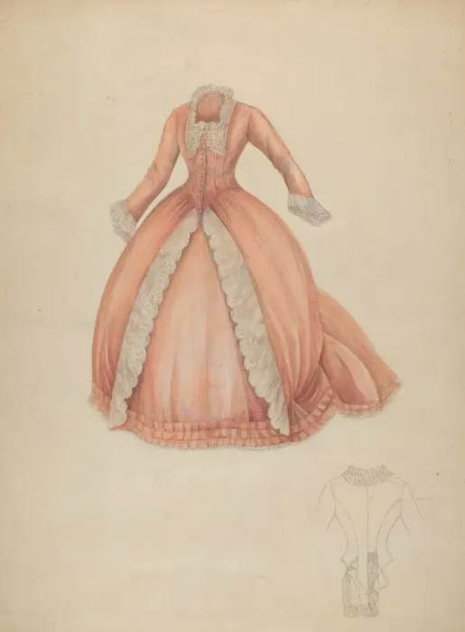 Framed Print : Dress, c. 1942. Creator: Marie Alain Framed Print : Dress, c. 1942. Creator: Marie Alain