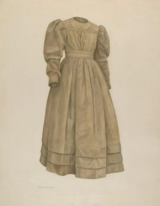 Framed Print : Dress, c. 1942. Creator: Nancy Crimi Framed Print : Dress, c. 1942. Creator: Nancy Crimi