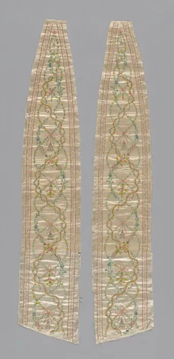 Framed Print : Two Dress Inserts, France, 1780. Creator: Unknown Framed Print : Two Dress Inserts, France, 1780. Creator: Unknown