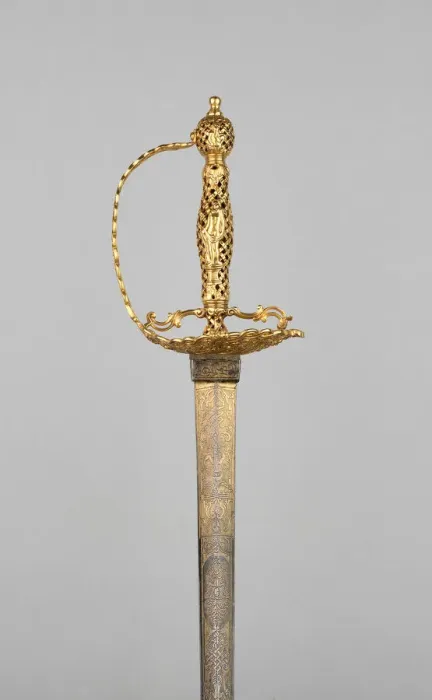 Framed Print : Dress Sword, Spain, 1743. Creator: Unknown Framed Print : Dress Sword, Spain, 1743. Creator: Unknown