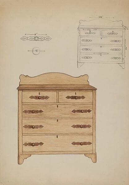 Dresser, 1937. Creator: Ethel Dougan