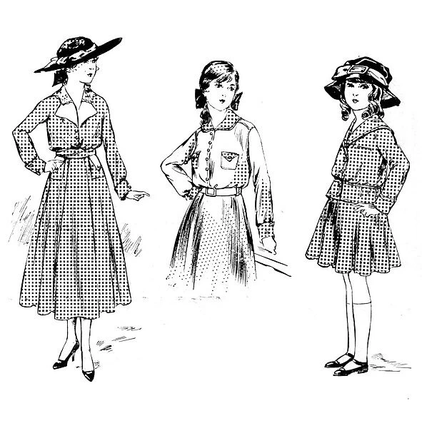 Dresses for young girls, 1915