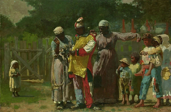 Dressing for the Carnival, 1877. Creator: Winslow Homer