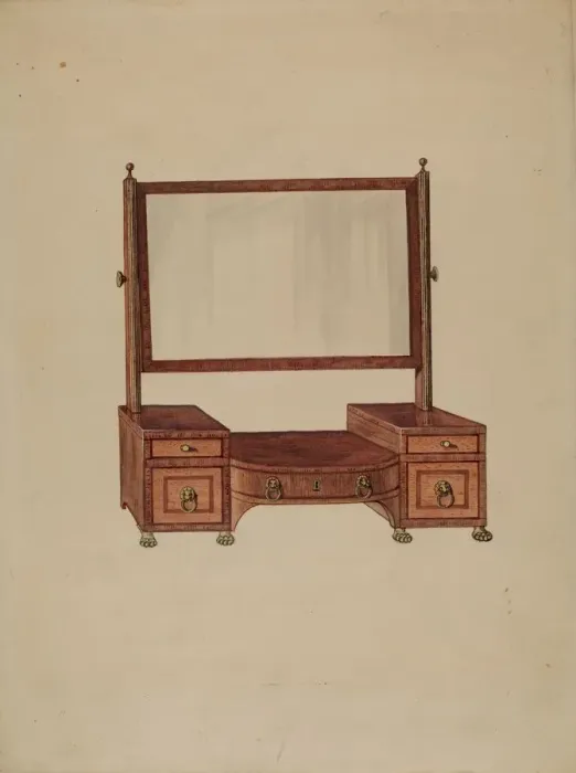 Framed Print : Dressing Glass, c. 1936. Creator: Lorenz Rothkrantz Framed Print : Dressing Glass, c. 1936. Creator: Lorenz Rothkrantz