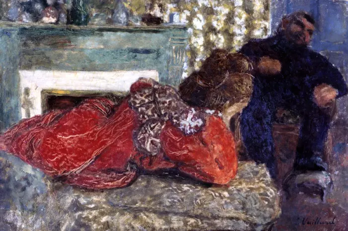 Framed Print : The Dressing Gown, 1897. Artist: Edouard Vuillard