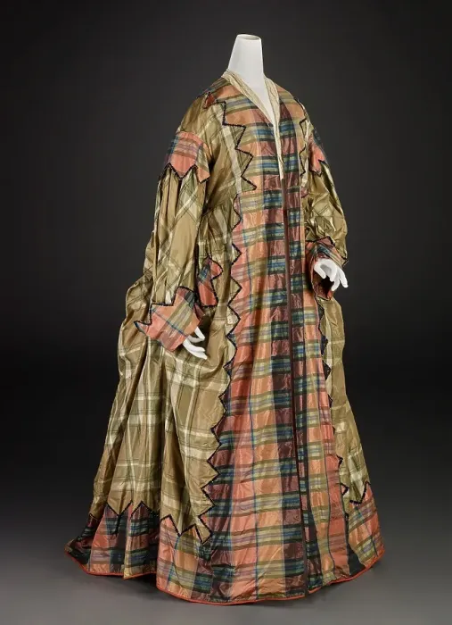 Framed Print : Dressing Gown (Gown, Neckpiece), about 1850-1870. Creator: Unknown Framed Print : Dressing Gown (Gown, Neckpiece), about 1850-1870. Creator: Unknown