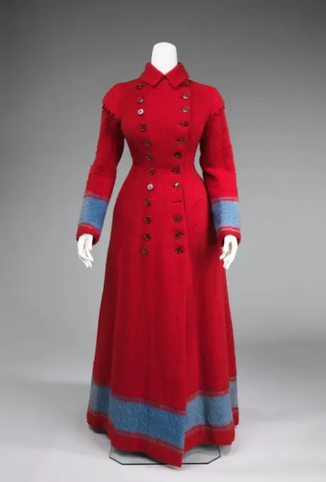 Framed Print : Dressing gown, probably European, 1885-90. Creator: Unknown Framed Print : Dressing gown, probably European, 1885-90. Creator: Unknown