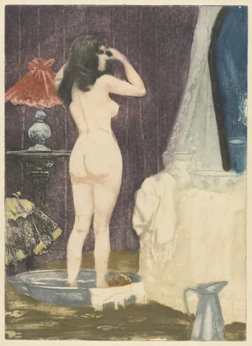 Framed Print : The Dressing Room, 1898. Creator: Charles Maurin (French, 1856-1914) Framed Print : The Dressing Room, 1898. Creator: Charles Maurin (French, 1856-1914)
