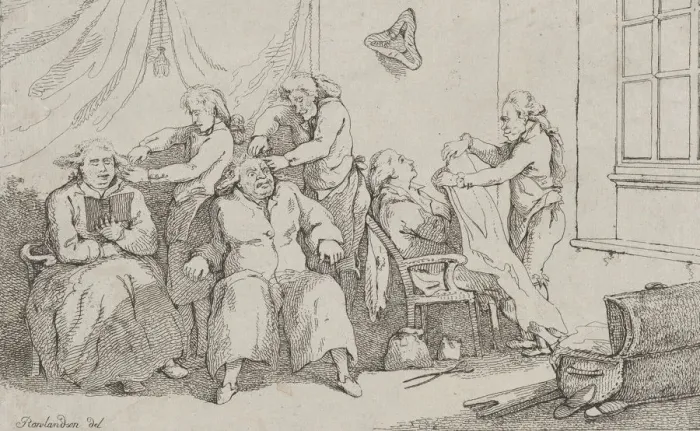 Framed Print : A Dressing Room at Brighton, September 1, 1790. September 1, 1790