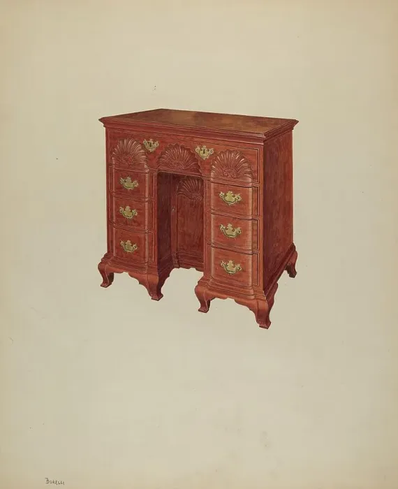 Framed Print : Dressing Table, 1938. Creator: Francis Borelli Framed Print : Dressing Table, 1938. Creator: Francis Borelli