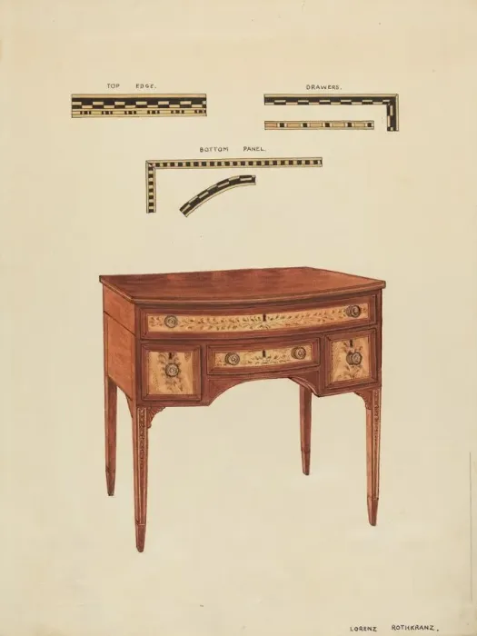 Framed Print : Dressing Table, c. 1938. Creator: Lorenz Rothkrantz