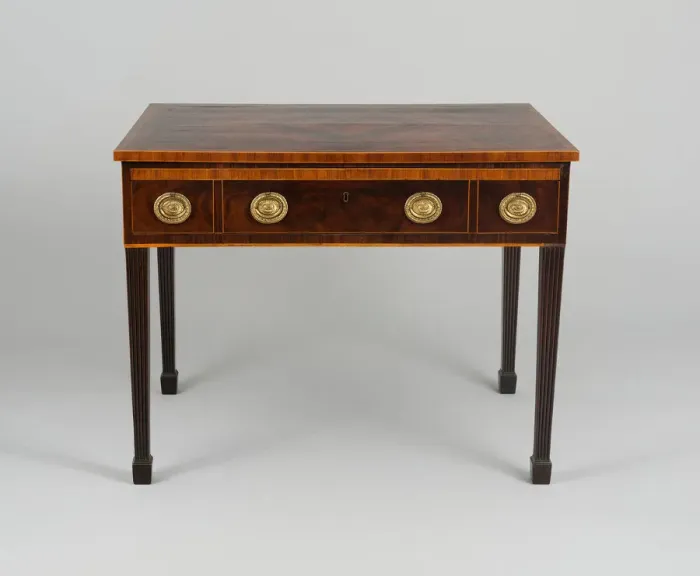 Framed Print : Dressing Table, London, c. 1790. Creator: Thomas Scott Framed Print : Dressing Table, London, c. 1790. Creator: Thomas Scott