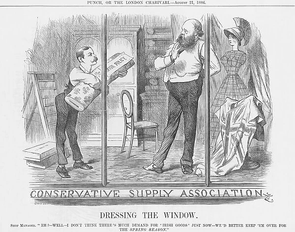 Dressing the Window, 1886. Artist: Joseph Swain