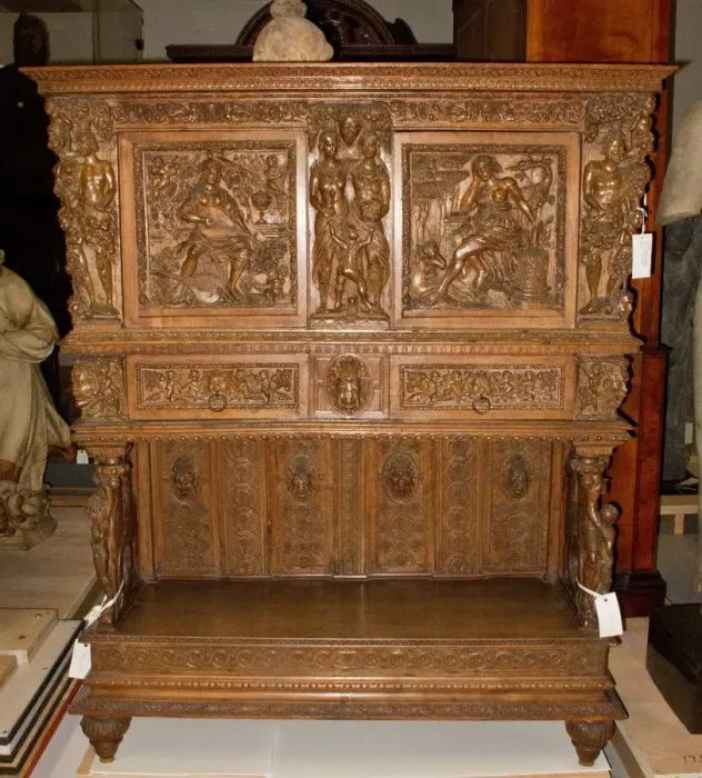 Framed Print : Dressoir, mid 1500s. Creator: Hugues Sambin (French, 1518-c. 1601), style of Framed Print : Dressoir, mid 1500s. Creator: Hugues Sambin (French, 1518-c. 1601), style of