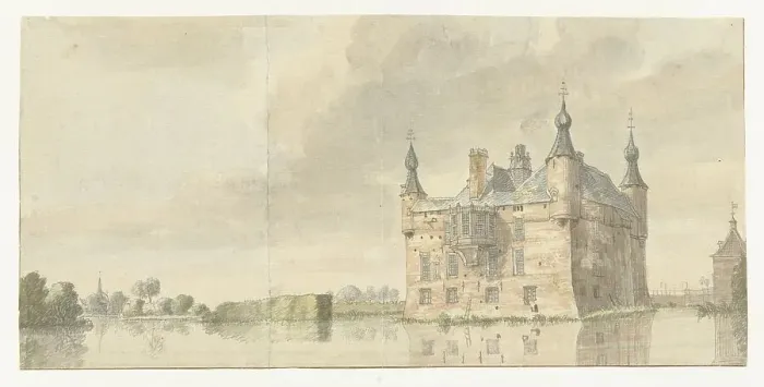 Framed Print : The Driesberg House, 1744. Creator: Jan de Beyer Framed Print : The Driesberg House, 1744. Creator: Jan de Beyer