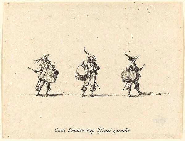 Drill with Drums, 1634  /  1635. Creator: Jacques Callot