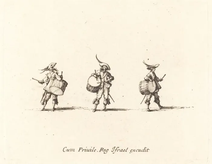 Framed Print : Drill with Drums, 1634 / 1635. Creator: Jacques Callot Framed Print : Drill with Drums, 1634 / 1635. Creator: Jacques Callot