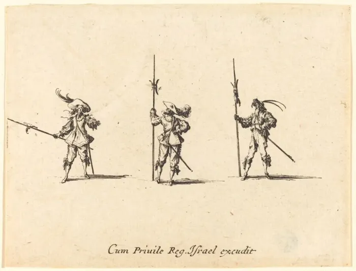 Framed Print : Drill with Halberds, 1634 / 1635. Creator: Jacques Callot Framed Print : Drill with Halberds, 1634 / 1635. Creator: Jacques Callot
