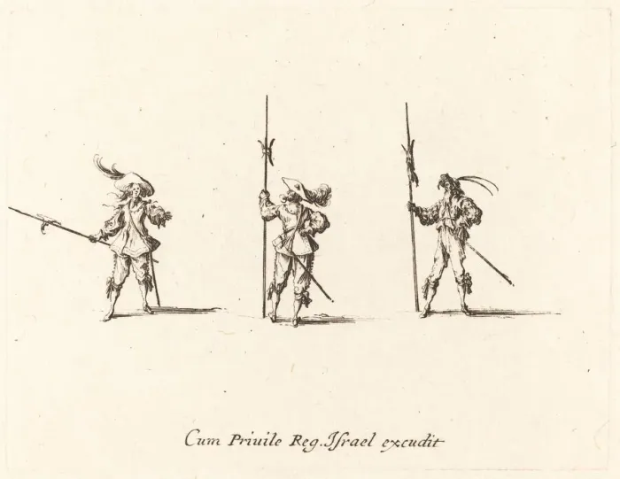 Framed Print : Drill with Halberds, 1634 / 1635. Creator: Jacques Callot Framed Print : Drill with Halberds, 1634 / 1635. Creator: Jacques Callot