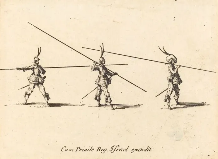 Framed Print : Drill with Tilted Pikes, 1634 / 1635. Creator: Jacques Callot Framed Print : Drill with Tilted Pikes, 1634 / 1635. Creator: Jacques Callot