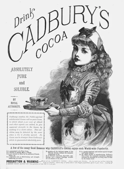 Framed Print : Drink Cadburys Cocoa, 1888. Creator: Unknown Framed Print : Drink Cadburys Cocoa, 1888. Creator: Unknown