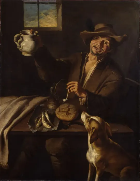 Framed Print : Drinker. Found in the Collection of Muse e de Picardie, Amiens Framed Print : Drinker. Found in the Collection of Muse e de Picardie, Amiens