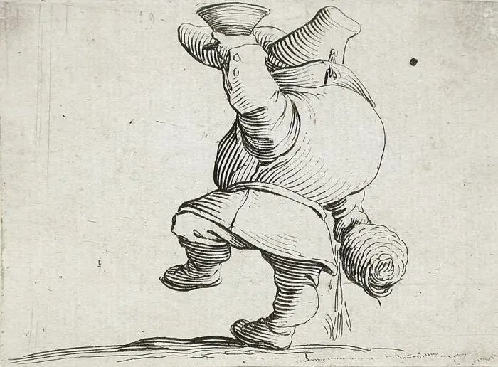 Framed Print : A Drinker Seen From Behind, 1616. Creator: Jacques Callot Framed Print : A Drinker Seen From Behind, 1616. Creator: Jacques Callot