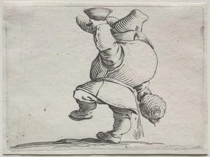 Framed Print : Drinker Seen From Behind. Creator: Jacques Callot (French, 1592-1635) Framed Print : Drinker Seen From Behind. Creator: Jacques Callot (French, 1592-1635)