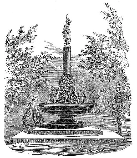 Drinking-fountain in the Regent's Park, 1862. Creator: Unknown