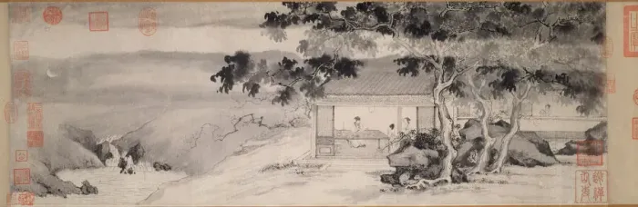 Framed Print : Drinking at Night, Ming dynasty (1368-1644); c. 1520 / 23. Creator: Tang Yin Framed Print : Drinking at Night, Ming dynasty (1368-1644); c. 1520 / 23. Creator: Tang Yin