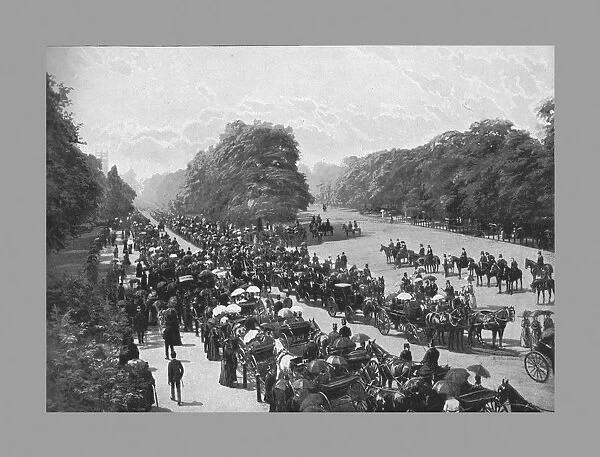 The Drive and Rotten Row, Hyde Park, c1900. Artist: York & Son