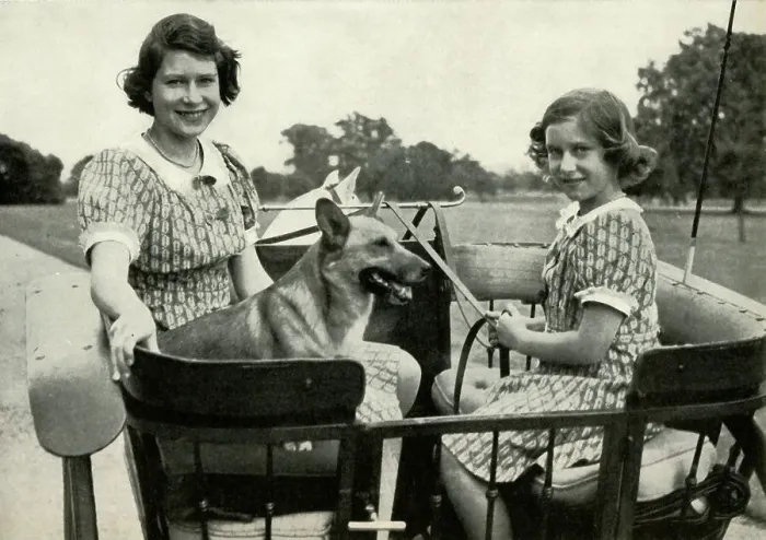 Framed Print : Driving with Her Sister in Windsor Great Park - 1941, 1947. Creator: Unknown Framed Print : Driving with Her Sister in Windsor Great Park - 1941, 1947. Creator: Unknown