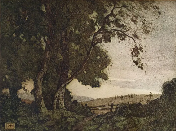Framed Print : The Drooping Ash, c1910. Artist: Alfred Hartley Framed Print : The Drooping Ash, c1910. Artist: Alfred Hartley