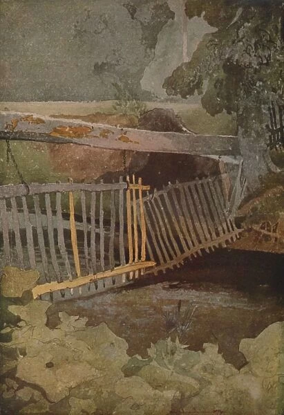 The Drop Gate, Duncombe Park, 1923. Artist: John Sell Cotman