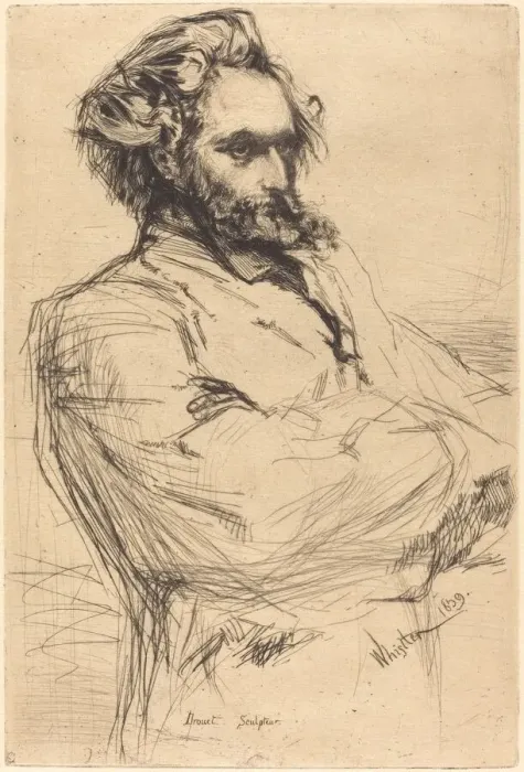 Framed Print : Drouet, 1859. Creator: James Abbott McNeill Whistler