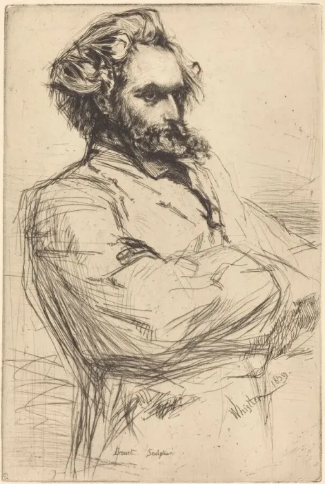 Framed Print : Drouet, 1859. Creator: James Abbott McNeill Whistler Framed Print : Drouet, 1859. Creator: James Abbott McNeill Whistler