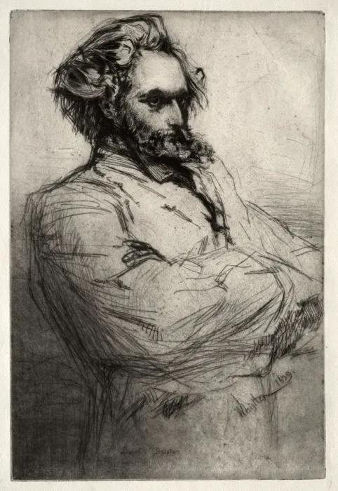 Framed Print : Drouet, 1859. Creator: James McNeill Whistler (American, 1834-1903) Framed Print : Drouet, 1859. Creator: James McNeill Whistler (American, 1834-1903)