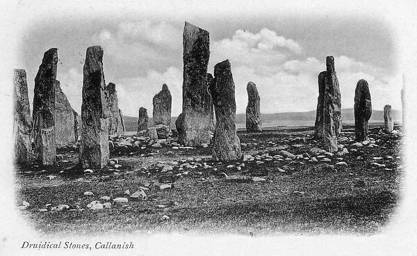 Druidical Stones, Callanish, Isle of Lewis, Western Isles, Scotland, 1902