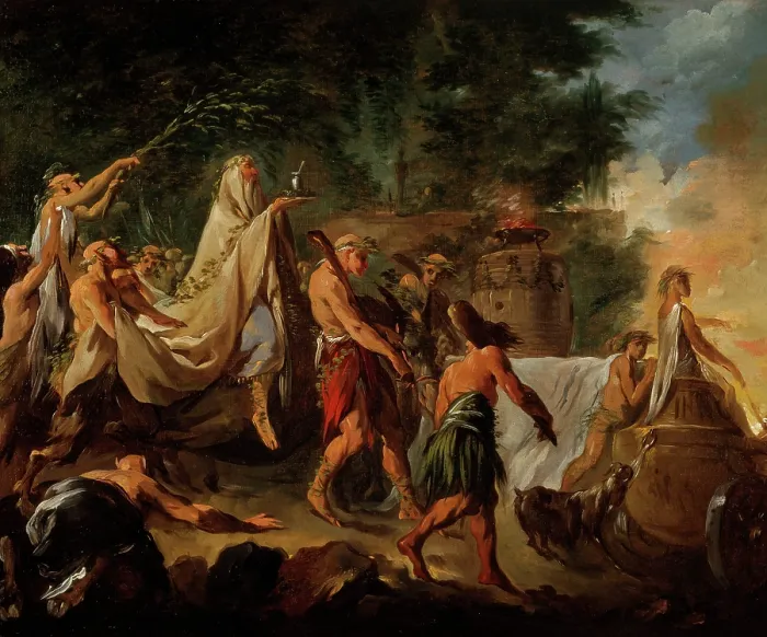 Framed Print : A Druids Ceremony, c1740. Creator: Halle, Noel (1711-1781). A Druids Ceremony, c1740. Creator: Halle, Noel (1711-1781) Framed Print : A Druids Ceremony, c1740. Creator: Halle, Noel (1711-1781). A Druids Ceremony, c1740. Creator: Halle, Noel (1711-1781)