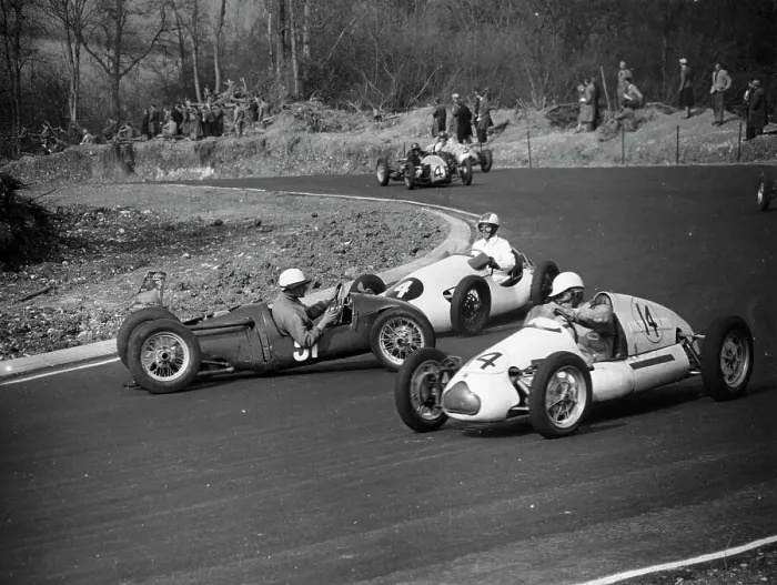 Framed Print : Druids Hairpin, Brands Hatch, Kent, 1954 Framed Print : Druids Hairpin, Brands Hatch, Kent, 1954